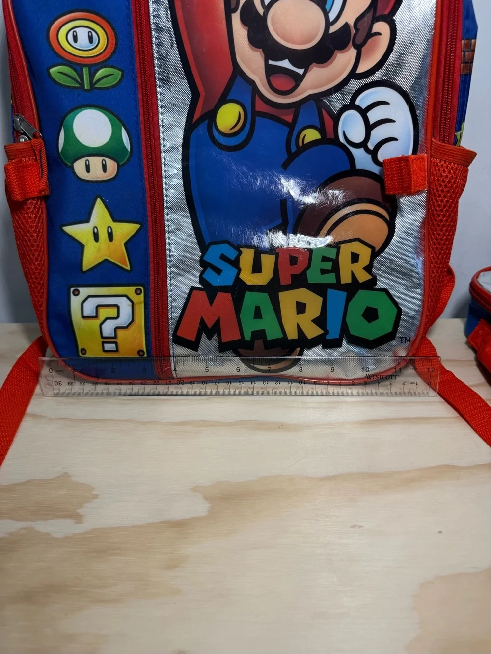 Super Mario Kids Backpack and  attachable Lunch Bag